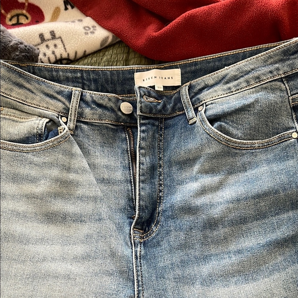 Risen Jeans Light Blue Denim